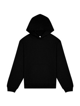 Unisex Heavy Pullover Black Hoodie – 350gsm Y2K Style